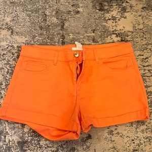 Orange H&M jean shorts size 6